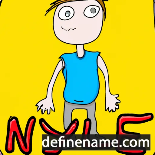 cartoon of the name Nyle