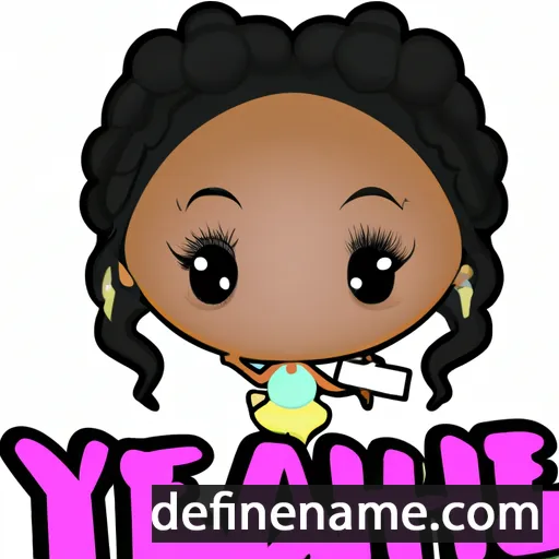 cartoon of the name Nyleah