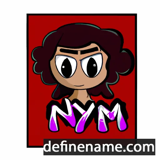 cartoon of the name Nym