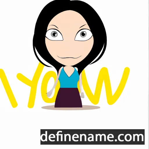 cartoon of the name Nyomi