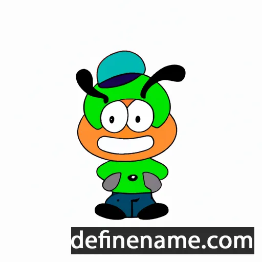 cartoon of the name Nyomie