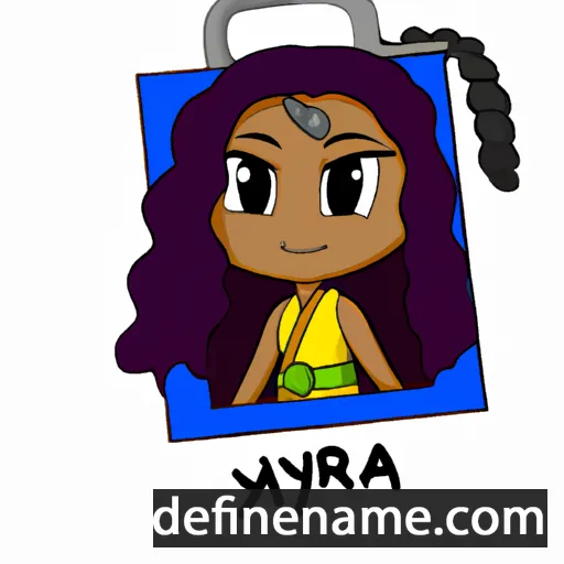 cartoon of the name Nyrah