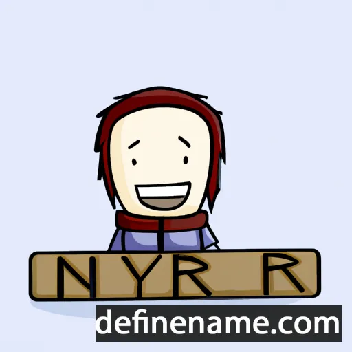 cartoon of the name Nyri