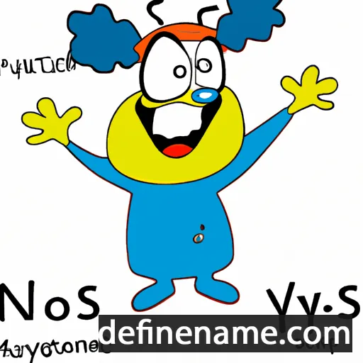 cartoon of the name Nysos