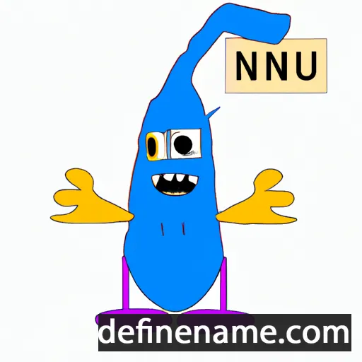 cartoon of the name Nyunt