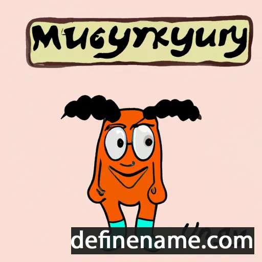 cartoon of the name Nyurgustay