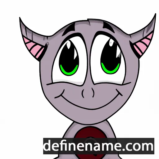 cartoon of the name Nyxon