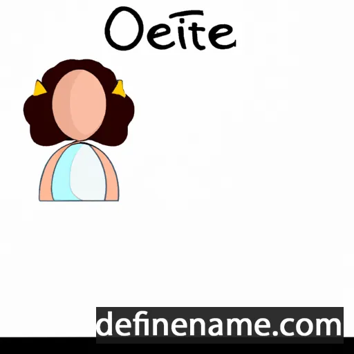 cartoon of the name Odétte