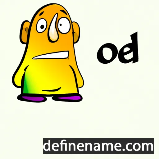 cartoon of the name Odel