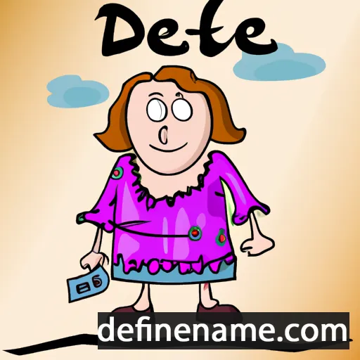 cartoon of the name Odete