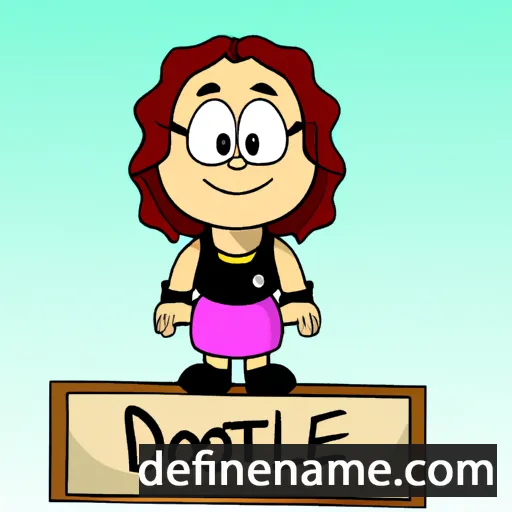 cartoon of the name Odetthe