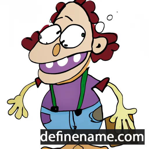 cartoon of the name Odílio