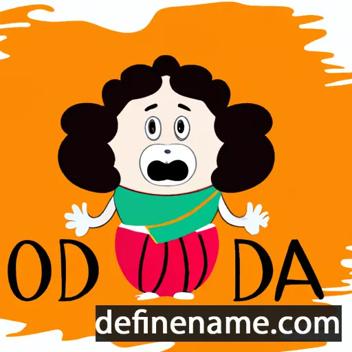 cartoon of the name Odia