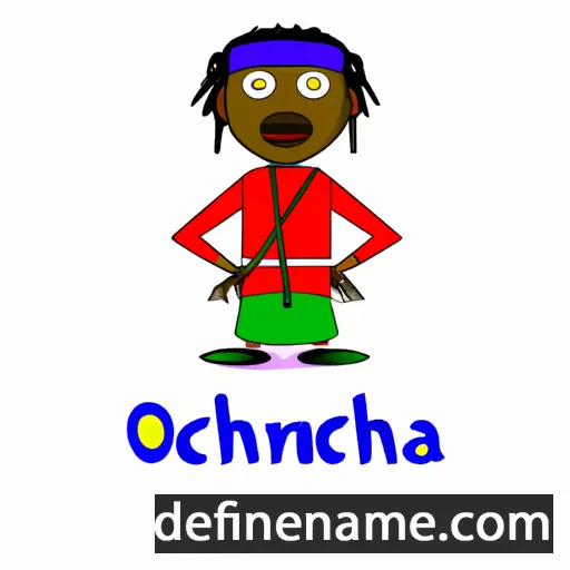 cartoon of the name Odinakachukwu