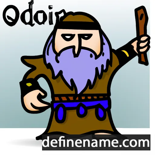 cartoon of the name Odinn