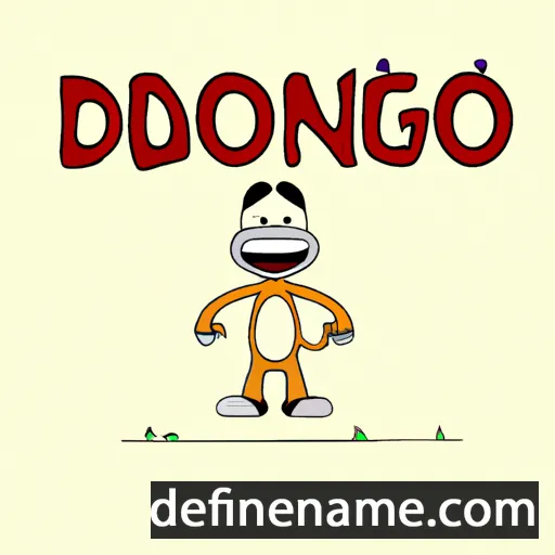 cartoon of the name Odongo