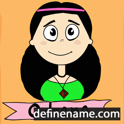 cartoon of the name Odriana