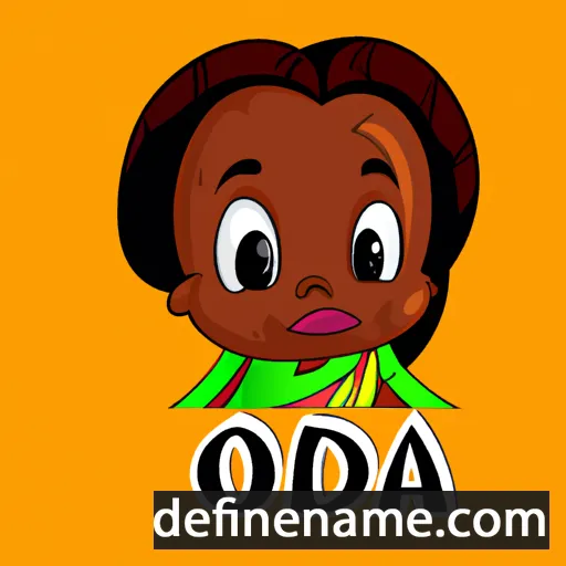 cartoon of the name Oduwa