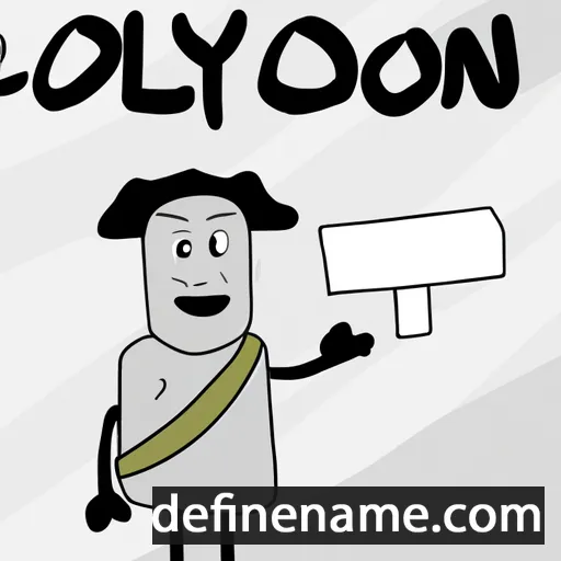 cartoon of the name Odylon