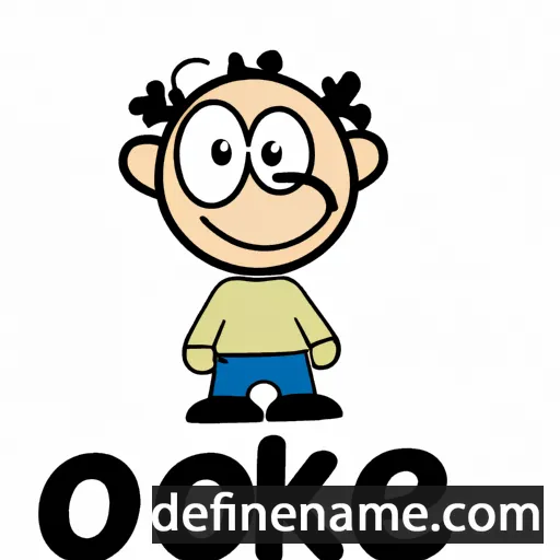 cartoon of the name Oeke