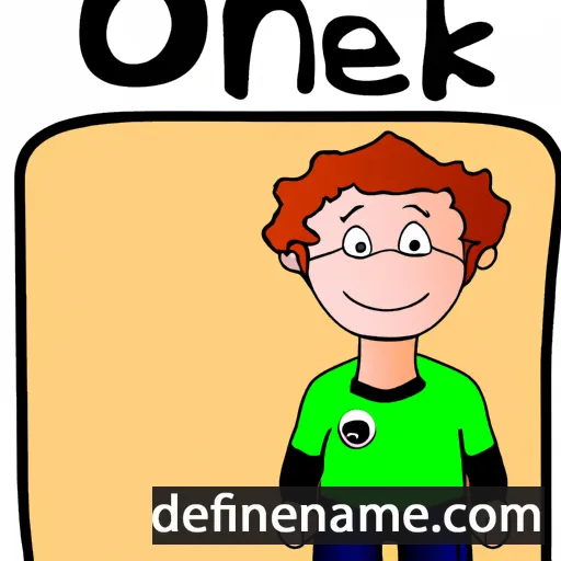 cartoon of the name Oenke