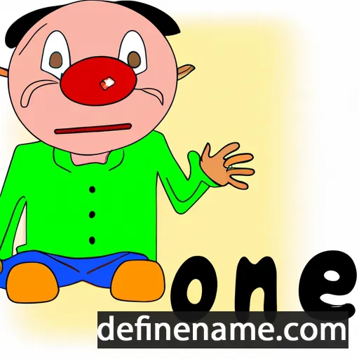 cartoon of the name Oenoe