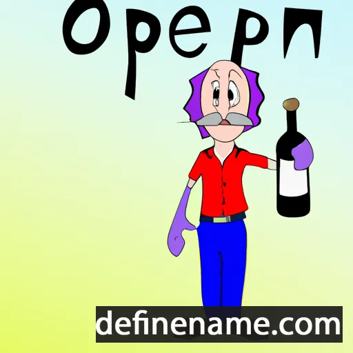 cartoon of the name Oenopion