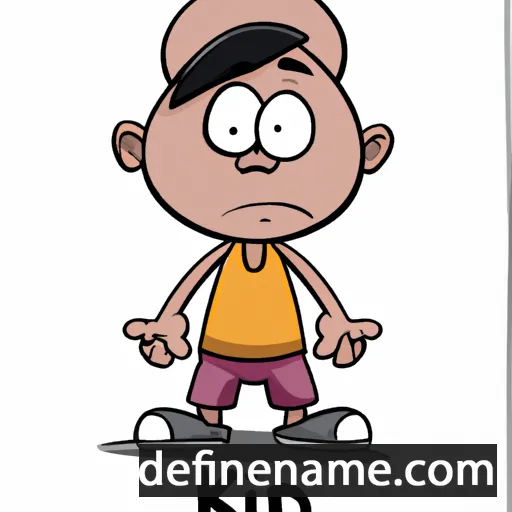 cartoon of the name Kapil