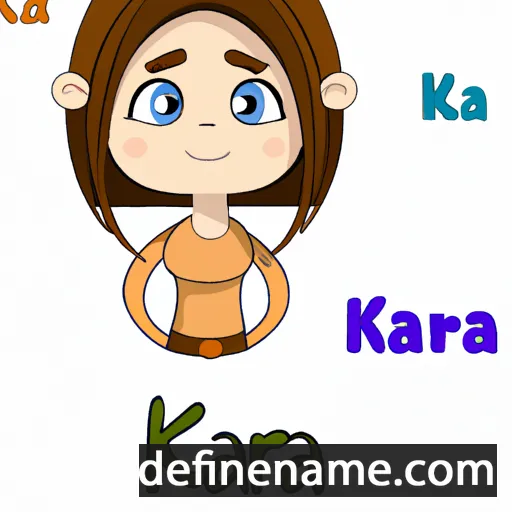 cartoon of the name Kara