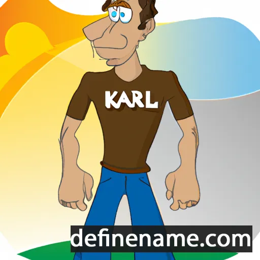 cartoon of the name Karel