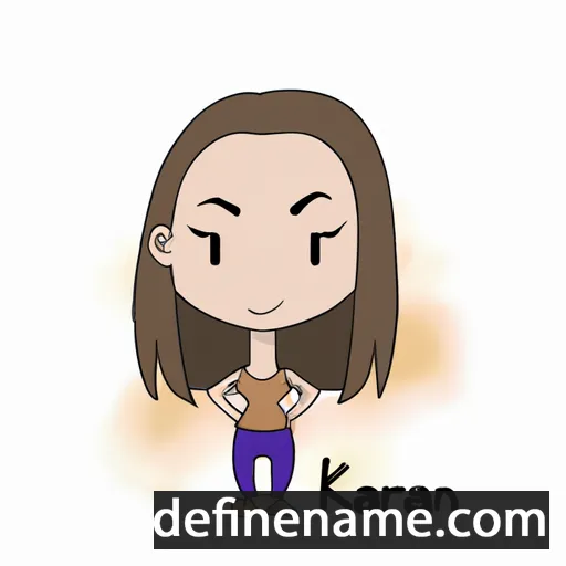 cartoon of the name Karen