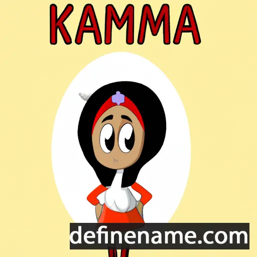 cartoon of the name Karima