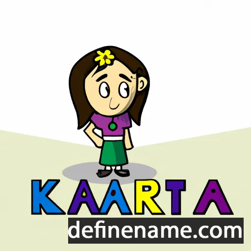 cartoon of the name Karita