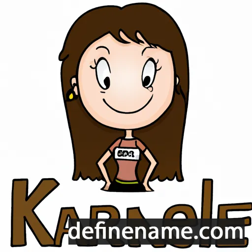 cartoon of the name Karlene