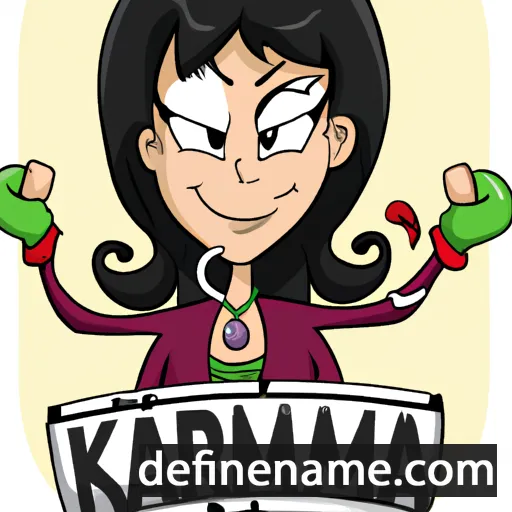 cartoon of the name Karma