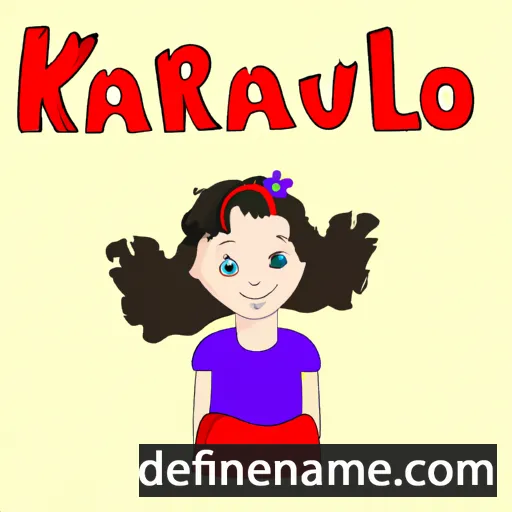 cartoon of the name Karolína