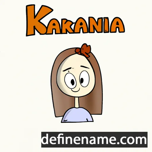 cartoon of the name Karolina