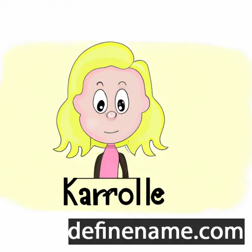 cartoon of the name Karoline