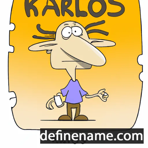 cartoon of the name Karolos