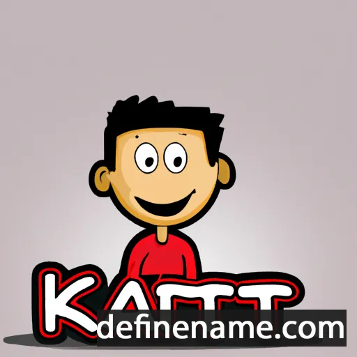 cartoon of the name Kartik