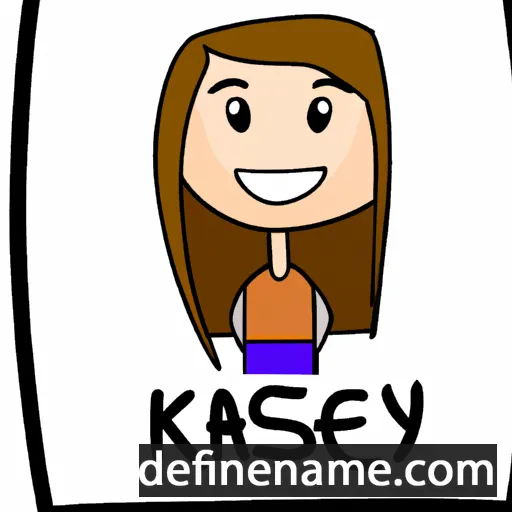 cartoon of the name Kasey