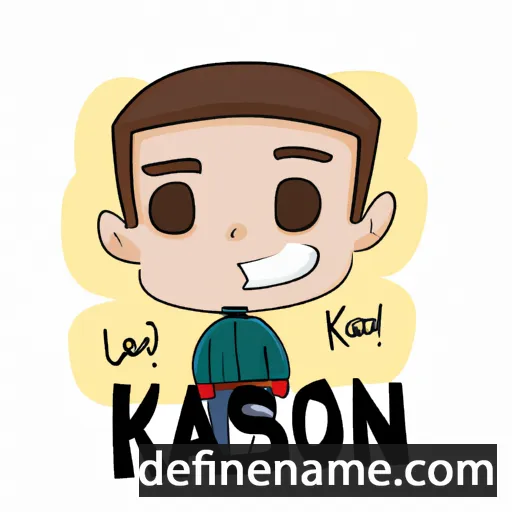 cartoon of the name Kason