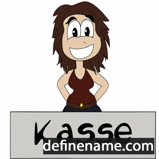 cartoon of the name Kassie