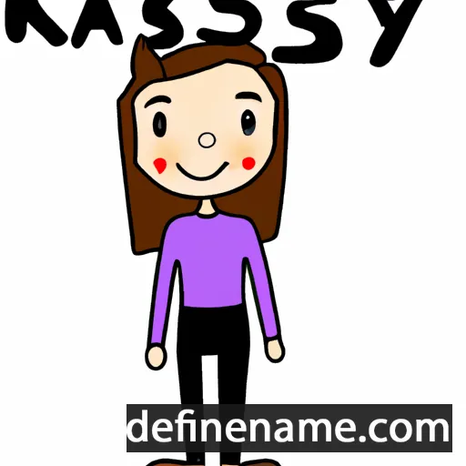 cartoon of the name Kassy