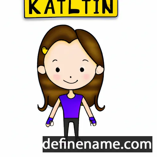 cartoon of the name Katelin