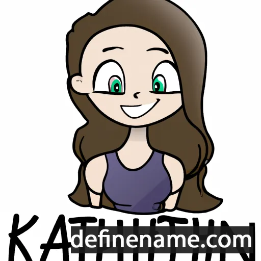 cartoon of the name Katelyn