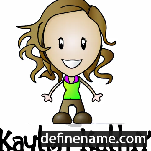 cartoon of the name Katelynn