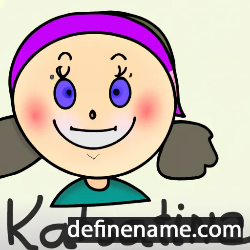 cartoon of the name Kateřina