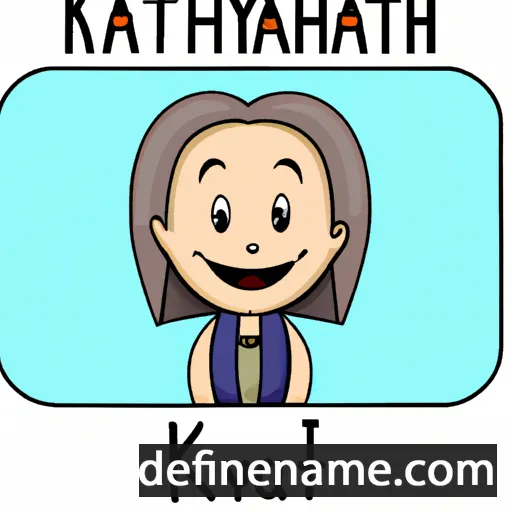 cartoon of the name Katharyn