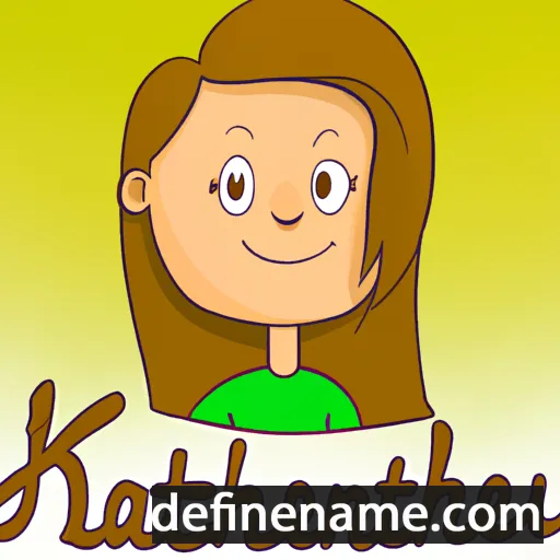 cartoon of the name Katherine